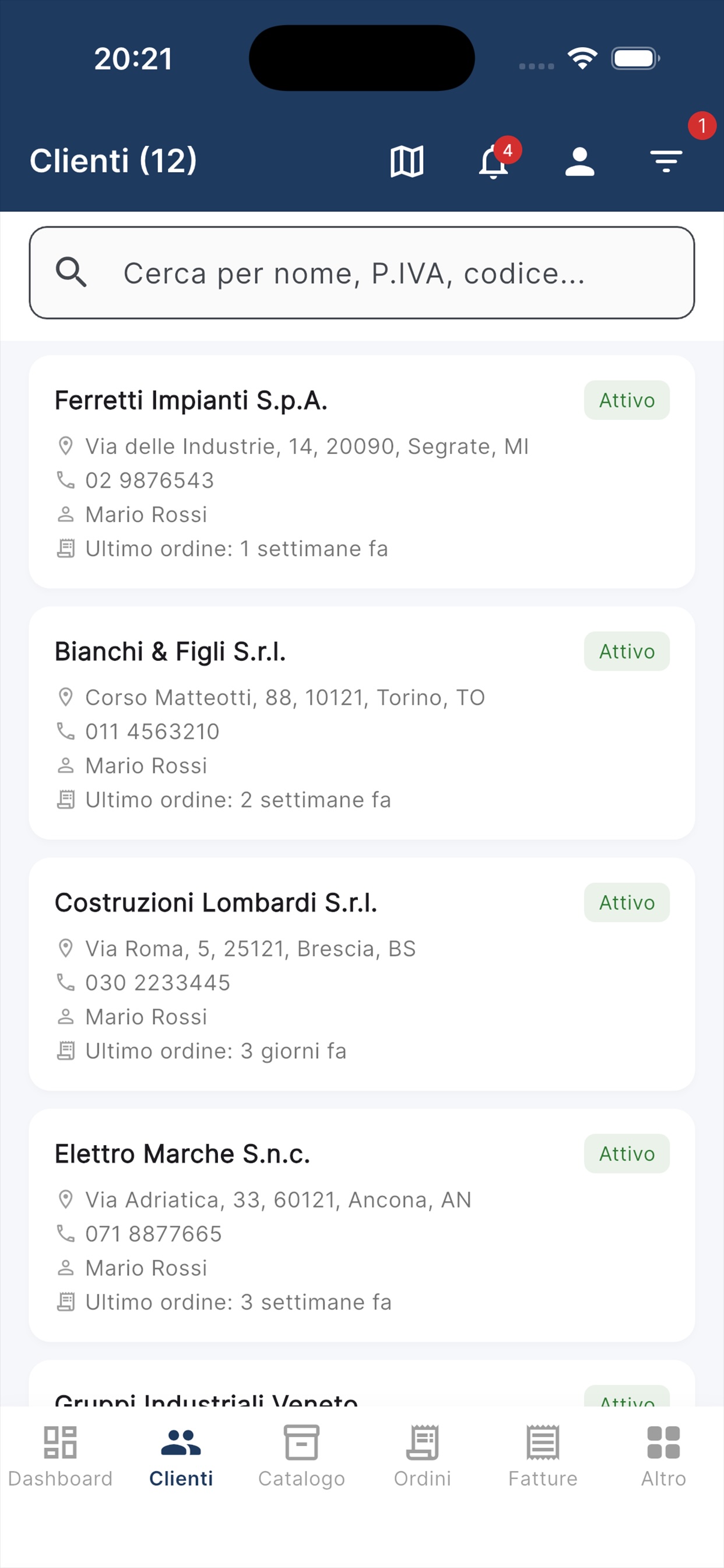 Gestione Clienti