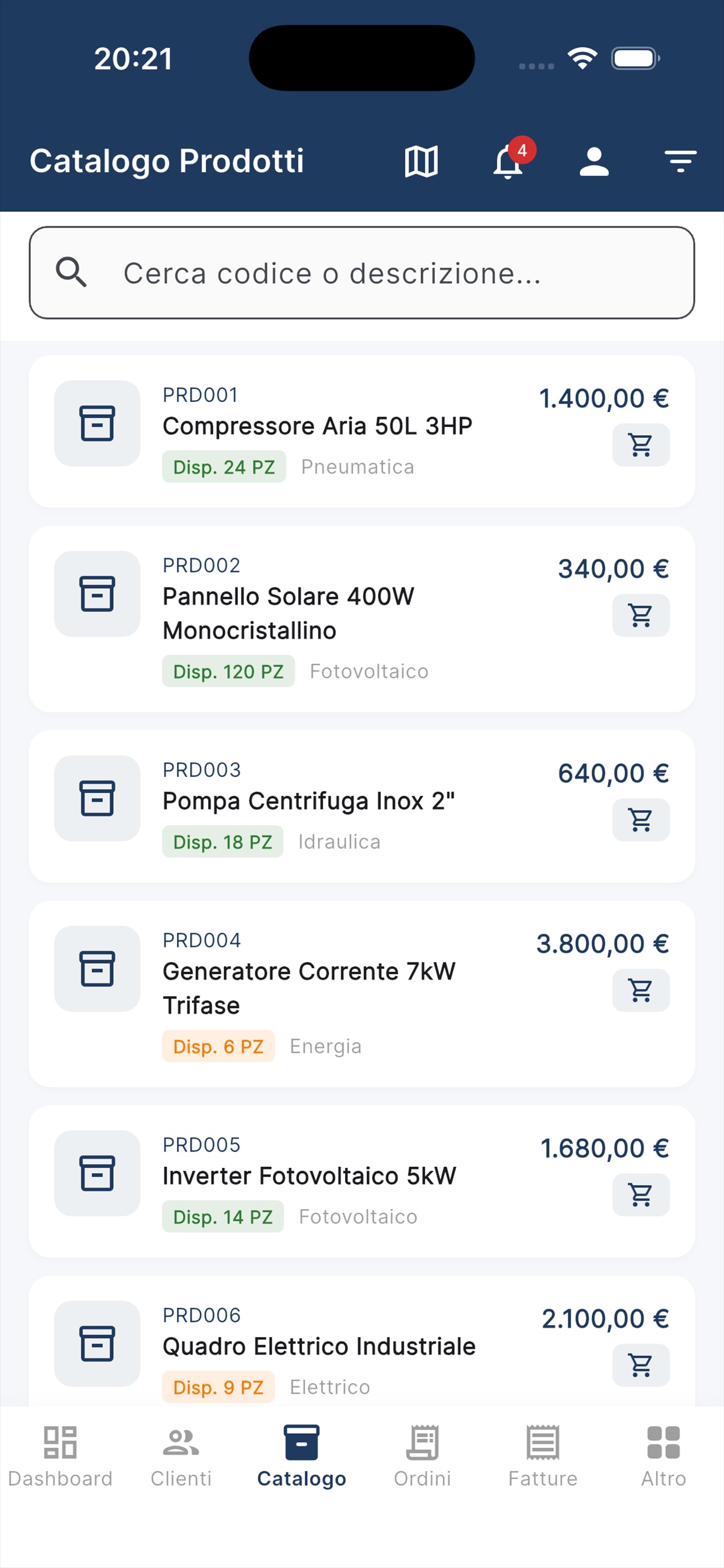 Catalogo Prodotti